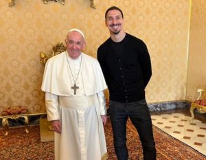 Ibrahimovic ricevuto dal Papa