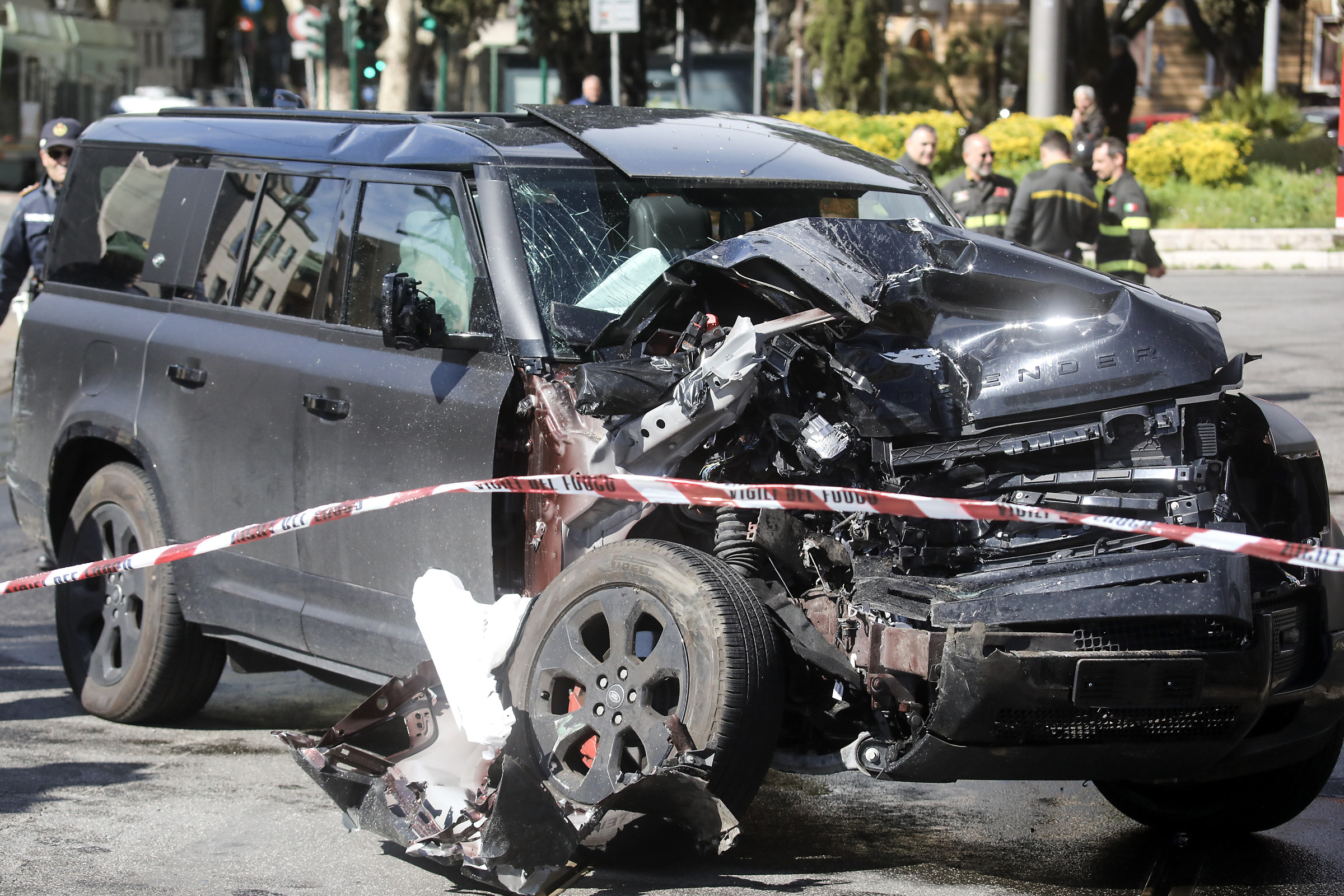 Immobile al fianco della figlia dopo lo scontro con il tram